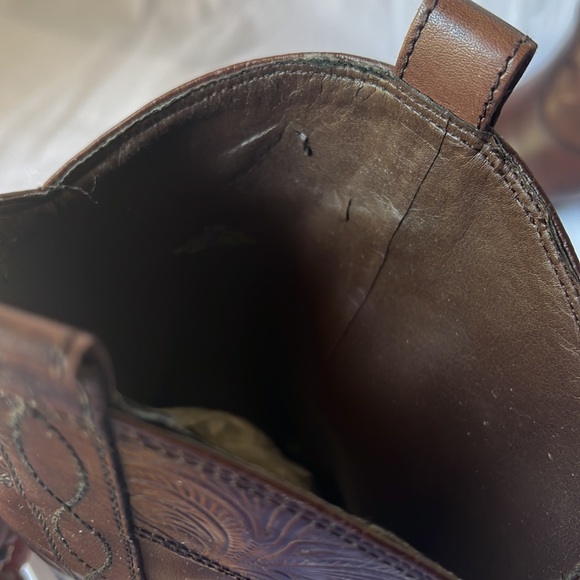 Antonio Melani Leather Dark Brown Boots 9.5M New with deffect - Picture 14 of 16